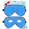 BeeVines Cooling Eye Mask, 2 Pack XL Jumbo Size Freezer Gel Eye Masks for Puffy Eyes Face, Ice Eye Mask, Cold & Warm Compress, Frozen Ice Pack for Post Eye Surgery & Allergies(Navy Blue)
