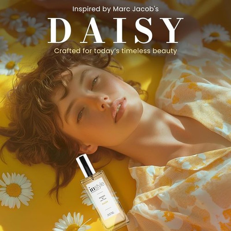 Instyle Fragrances Daisy Inspired Women's Eau de Toilette - Clean, Vegan, Paraben-Free | 3.4 Fl Oz