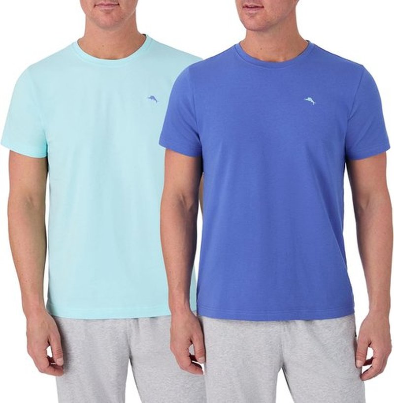 Tommy Bahama - Men's Essential Short Sleeve T-Shirts | 2-Pack Stretch Jersey Sleep & Lounge Tops