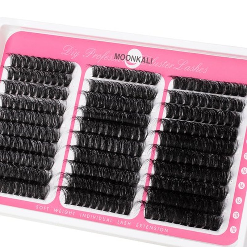 Lash Clusters 60D 80D 100D Mix Individual Lashes Clusters Luxury Versatile 3D Full Eyelash Clusters 12-18MM Thick Volume Cluster Eyelash Extensions Waterproof D Curly DIY Fake Mink Eyelashes Extension
