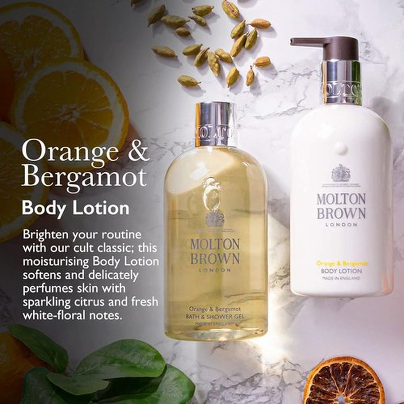 Molton Brown Bergamot Body Lotion - Nourishing Hydration for Soft, Smooth Skin | 10.1 Fl Oz