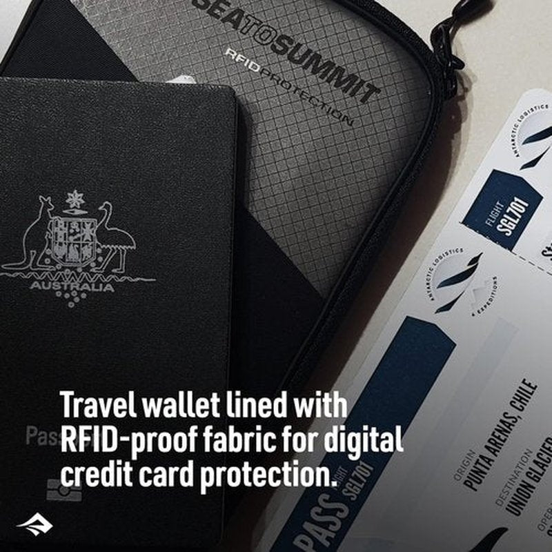 Sea to Summit RFID Travel Wallet - Lightweight & Compact Design for Secure Travel Essentials