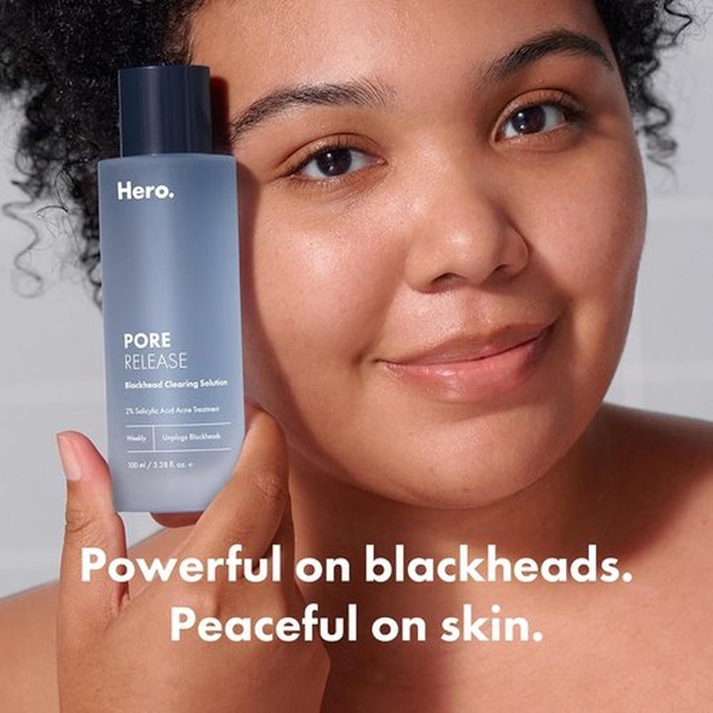 Hero Cosmetics Pore Release Blackhead Clearing Solution - Exfoliating 2% Salicylic Acid Toner | 100 ml