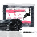 Skiennix Mini Spoolies for Eyelash Extensions - 100 Disposable Micro Brushes for Lash Techs