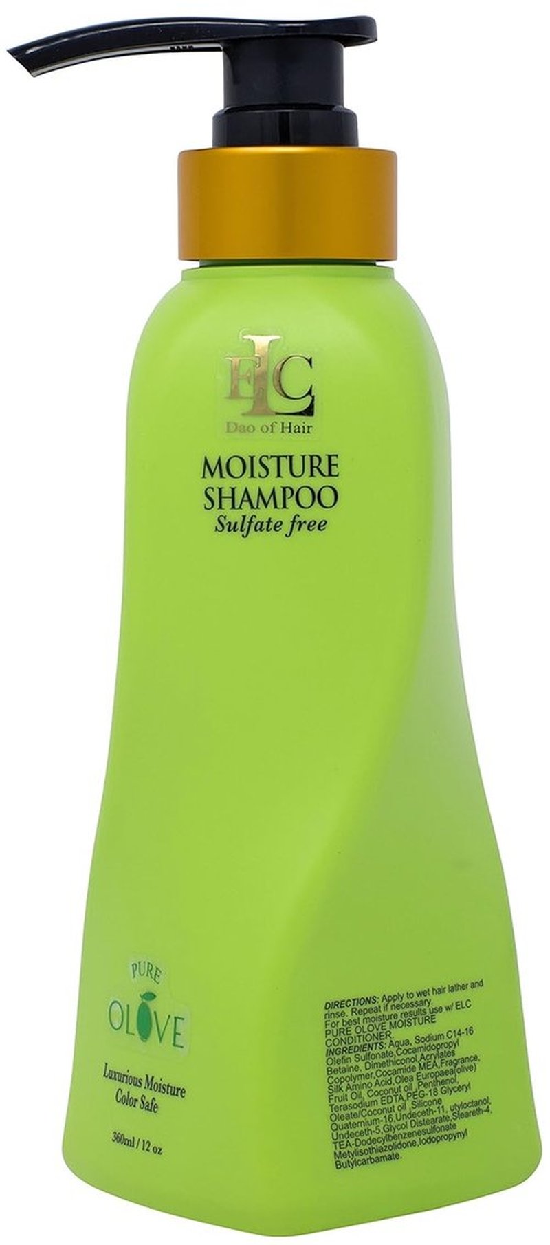 ELC Pure Olove Moisturizing Shampoo - Nourishing Hydration for All Hair Types | 12oz