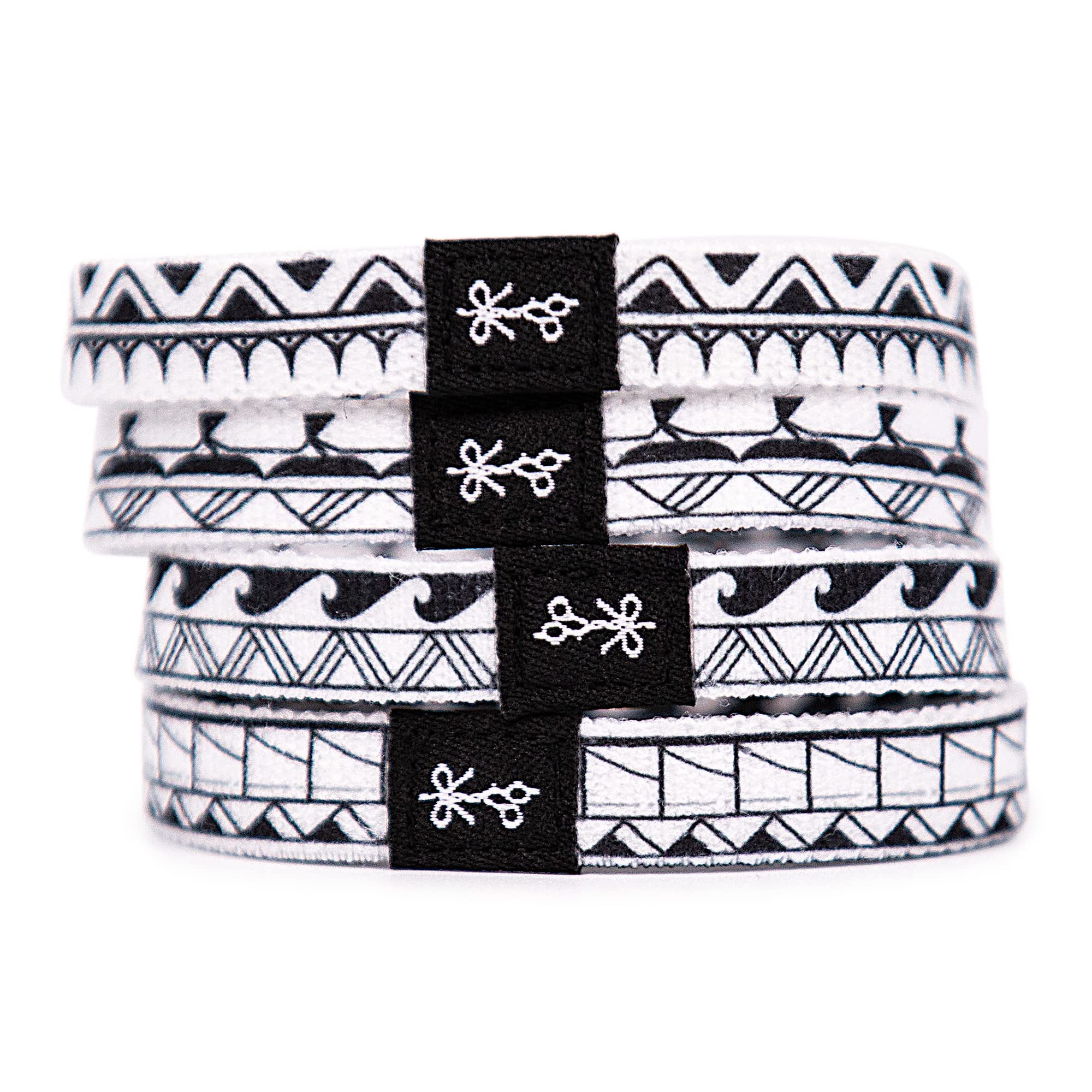 Hair Ties For Men | World-Famous Hair Ties For Guys | No-Break, No-Rip, No-Crease Bracelet Hair Bands | 4 Pcs Soft Elastic | 100 lb Strength (The Big Manas)