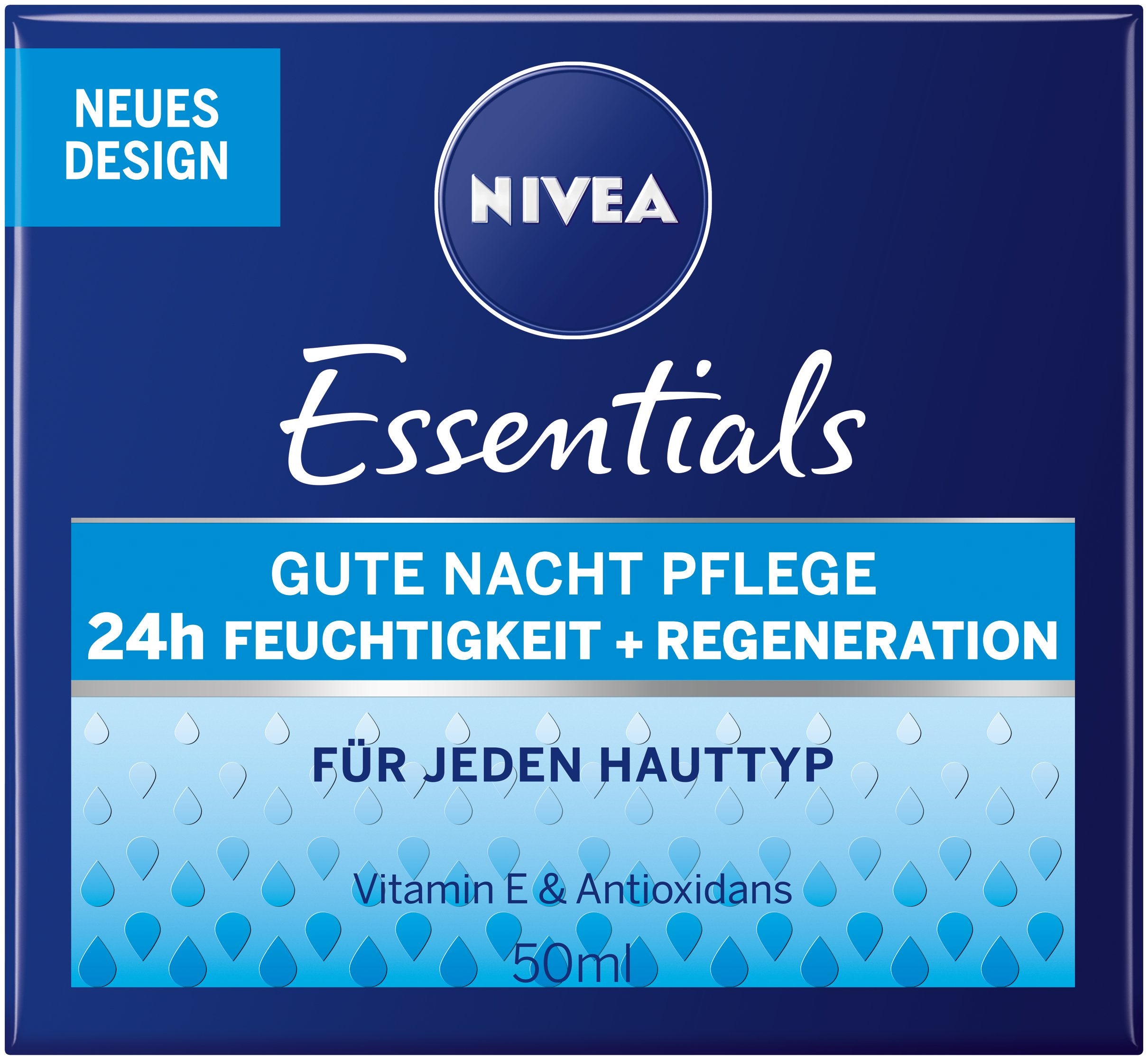 NIVEA Nourishing Night Face Cream Bundle of 2 – 24H Moisture Care with Vitamin E and Pro-Vitamin B5, Rich Overnight Hydration Formula, 2 x 50 ml