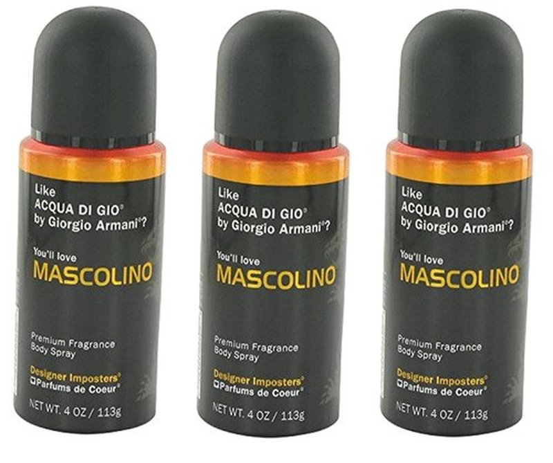 Parfums De Coeur Mascolino Body Spray - 3-Pack for Long-Lasting Freshness & Confidence