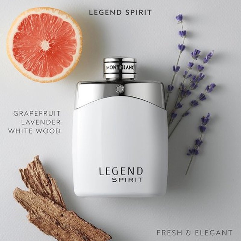 MONTBLANC - Legend Spirit After Shave Balm - Refreshing Woody Scent - Notes of Pink Peppercorn & Lavender
