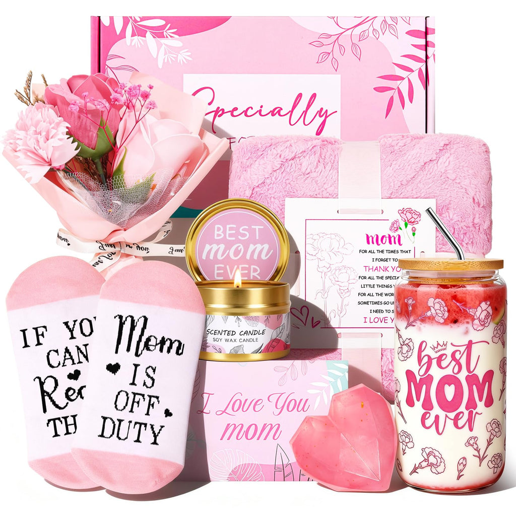 Honxicur Mom Birthday Gifts Ideas Basket for Moms Mama Mother from Child Birthday Gifts for Moms, Mothers Day Gifts for Mom from Daughter Son