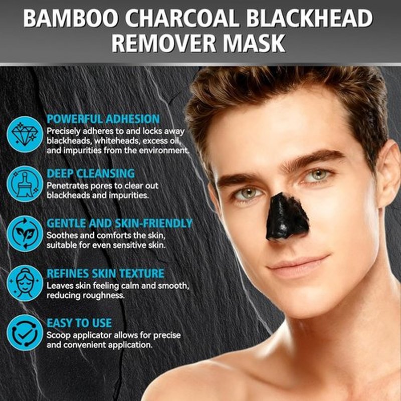 Skiennix Charcoal Peel Off Mask - Deep Cleansing Blackhead Remover for Face & Nose, 4.23 OZ