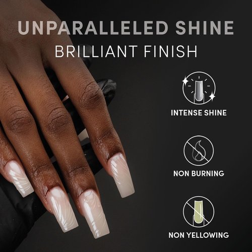 CHAUN LEGEND NON WIPE Top Coat | Intense Shine, Long-Lasting Non-Wipe Formula | 15ml