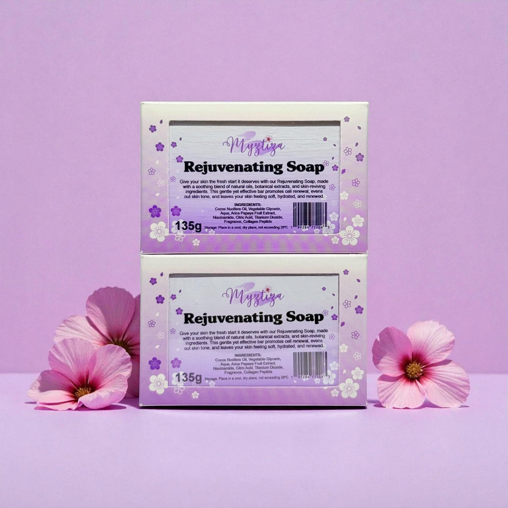 Myztiza Rejuvenating Bar Soap for Face & Body – 2 Pack 135g Each