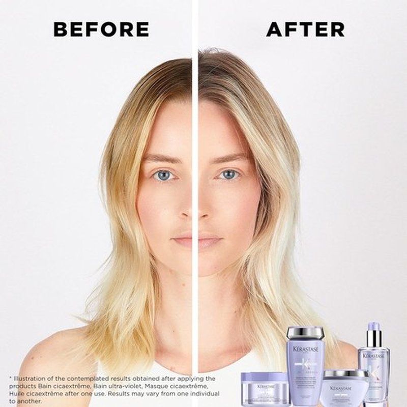 KERASTASE Blond Absolu Cicaplasme Serum - Hydrating Leave-In Serum for Color-Treated Hair, Heat Protection Up to 450°F