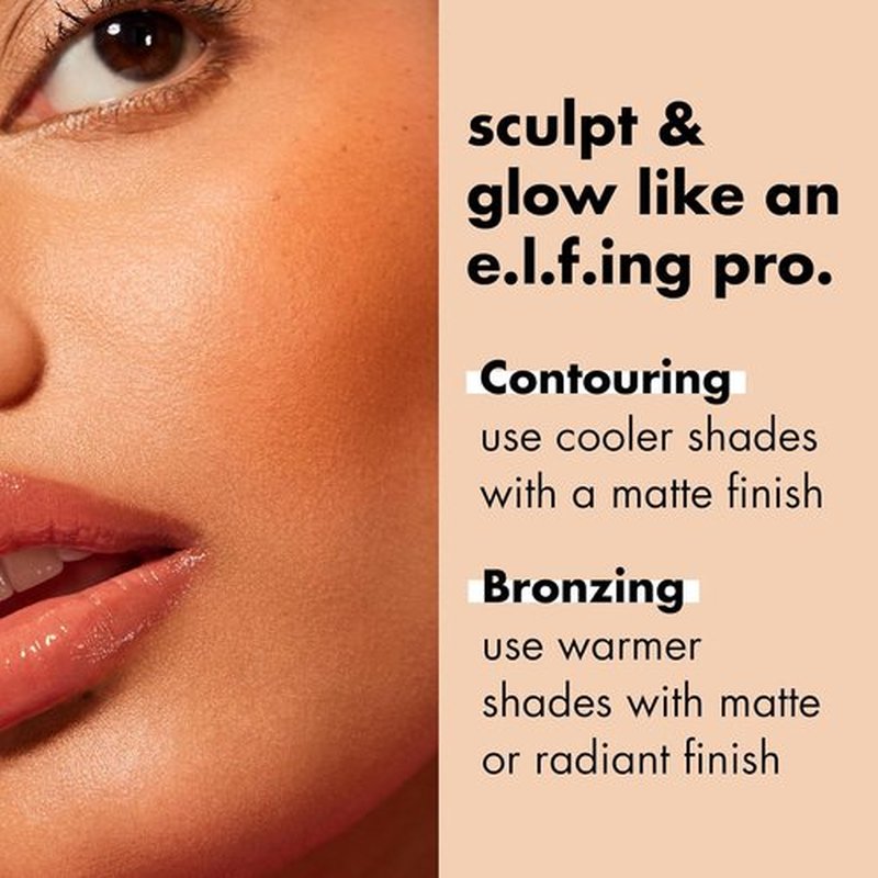 e.l.f. Primer-Infused Bronzer - Long-Lasting, Lightweight Matte Powder for Fresh Tan | Vegan & Cruelty-Free