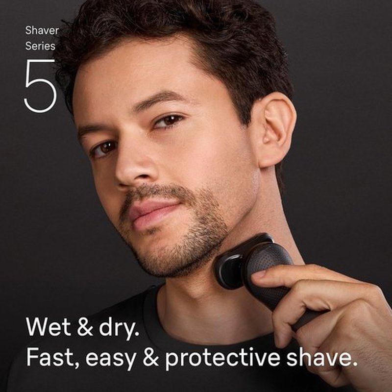 Braun Electric Razor for Men - Series 5 Beard Shaver with Body Groomer & Travel Case | S5 5155cs