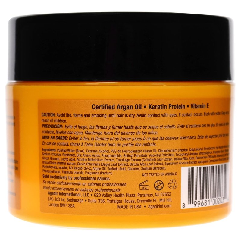 Agadir Moisture Masque - Deep Hydrating Hair Treatment for Soft, Manageable Hair | 8 Oz