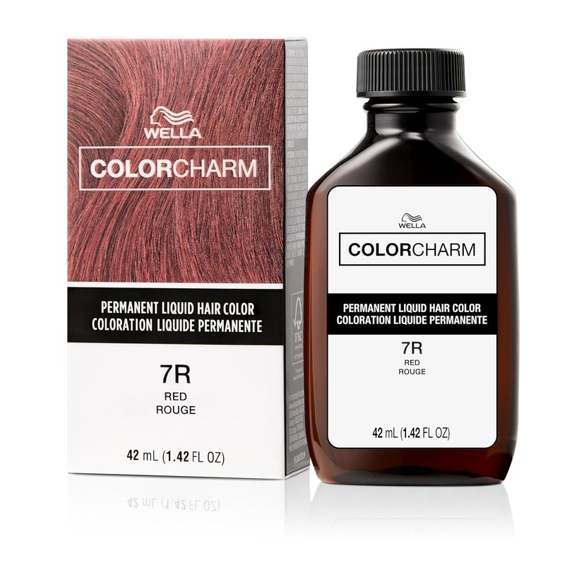 WELLA Color Charm Permanent Liquid Hair Color - Vibrant Red for Full Gray Coverage
