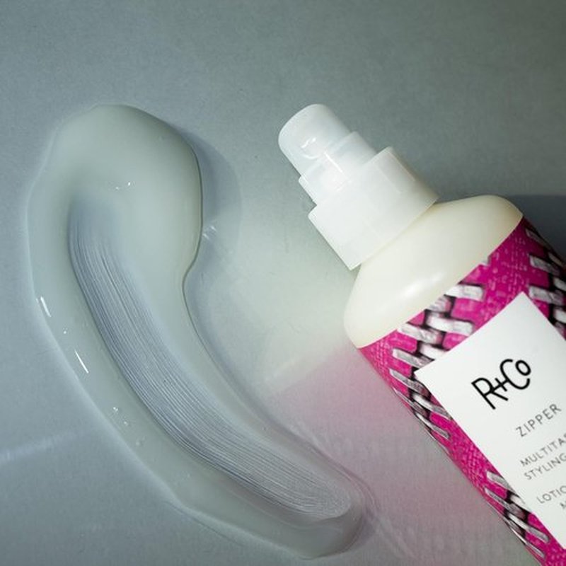 R+Co Zipper Multitasking Styling Lotion - Frizz Control, Shine & Flexible Hold for All Hair Types - Vegan & Cruelty-Free