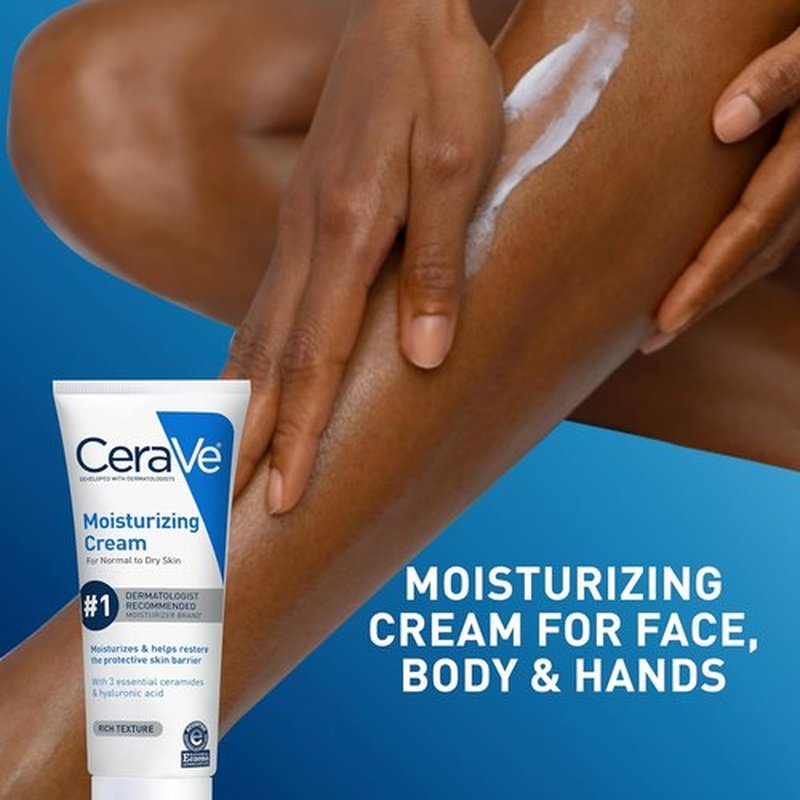 CeraVe Moisturizing Cream - Hydrating Face & Body Moisturizer for Normal to Dry Skin | 8 Fl Oz
