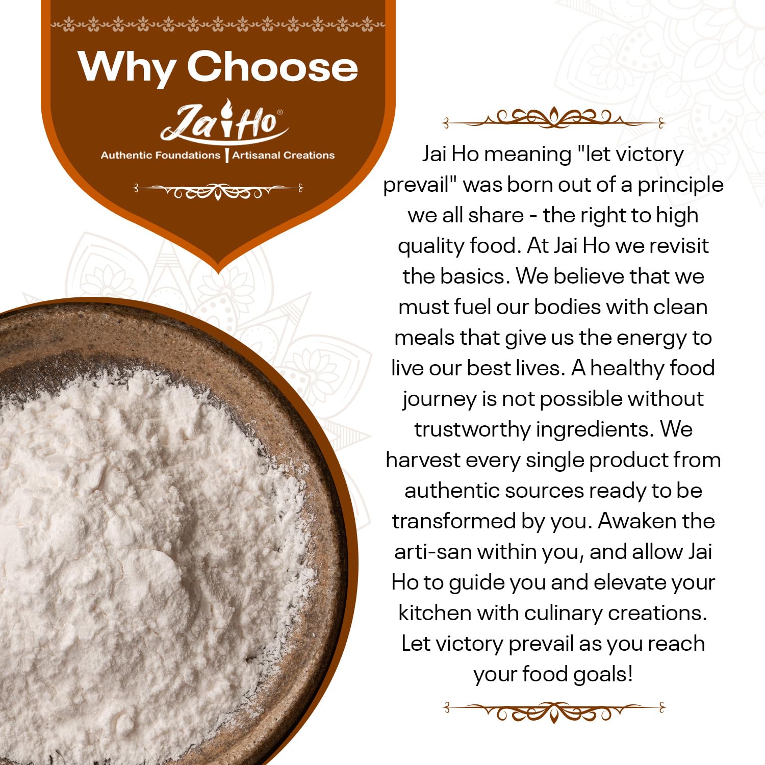 Jai Ho Certified USDA Organic Arrowroot Powder – 3 LB – Gluten-Free, Vegan, Non-GMO – Resealable Zip Lock Pouch