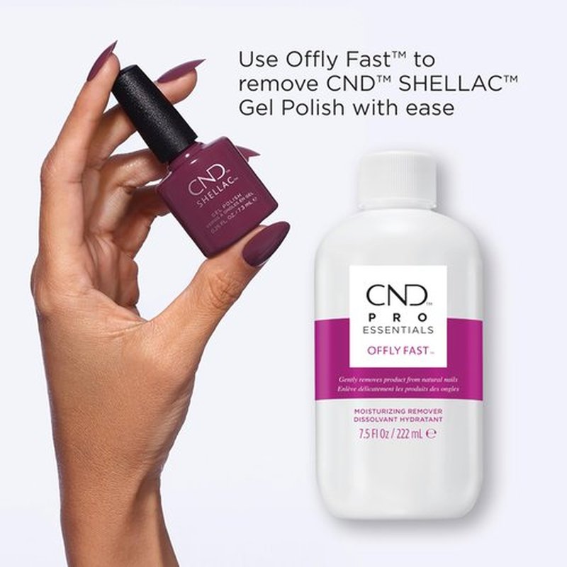 CND Shellac OFFLY FAST Moisturizing Nail Remover (Packaging May Vary), 7.5 fl oz