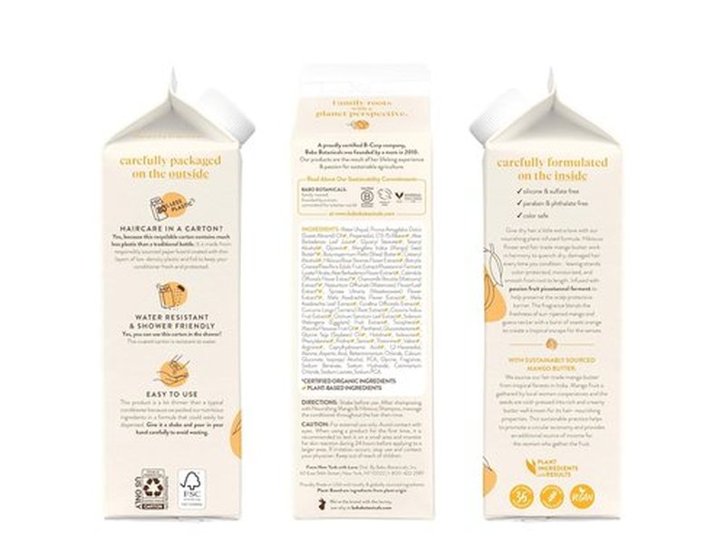 Babo Botanicals Nourishing Conditioner - Mango & Hibiscus for Dry, Damaged Hair - Vegan & Silicone-Free | Eco-Friendly Packaging