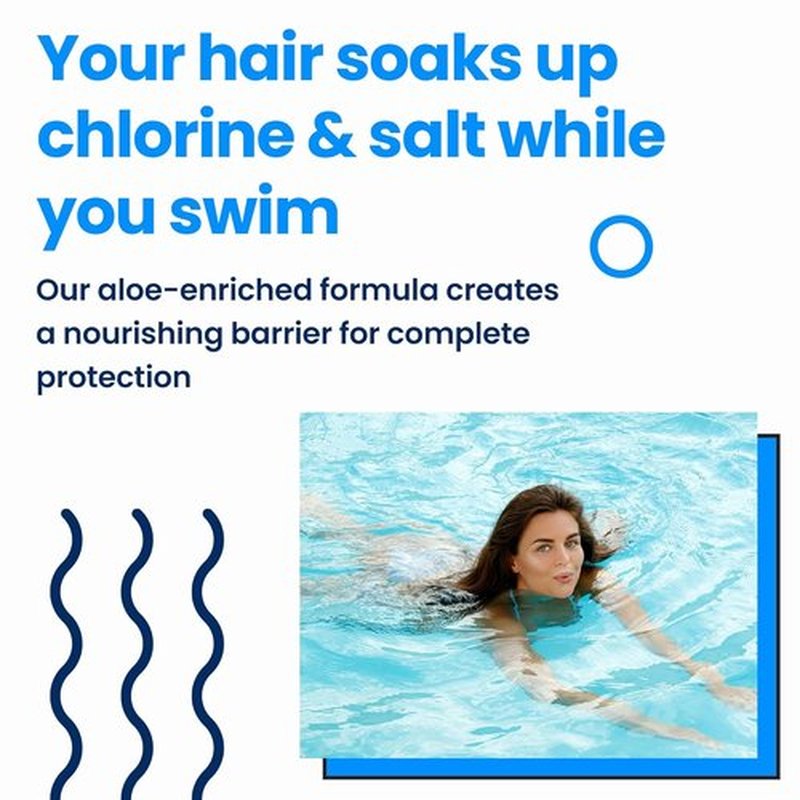 AQUA GUARD Pre-Swim Hair Defense - Prevent Chlorine Damage & Soften Hair | 5.3 oz (2 Pack)