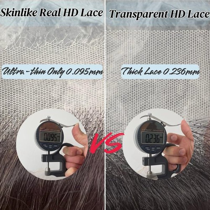5x5 SKINLIKE 100% Real HD Lace Closure Body Wave Human Hair Closure 0.095mm Ultra-thin Invisible Swiss HD Lace Closure Pre Plucked Small Single Knots Brazilian Virgin Human Hair HD Closure 16inch