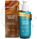Maree Hair Oil - Frizz Control Serum with Argan Oil, Keratin & Biotin for Dry, Curly Hair