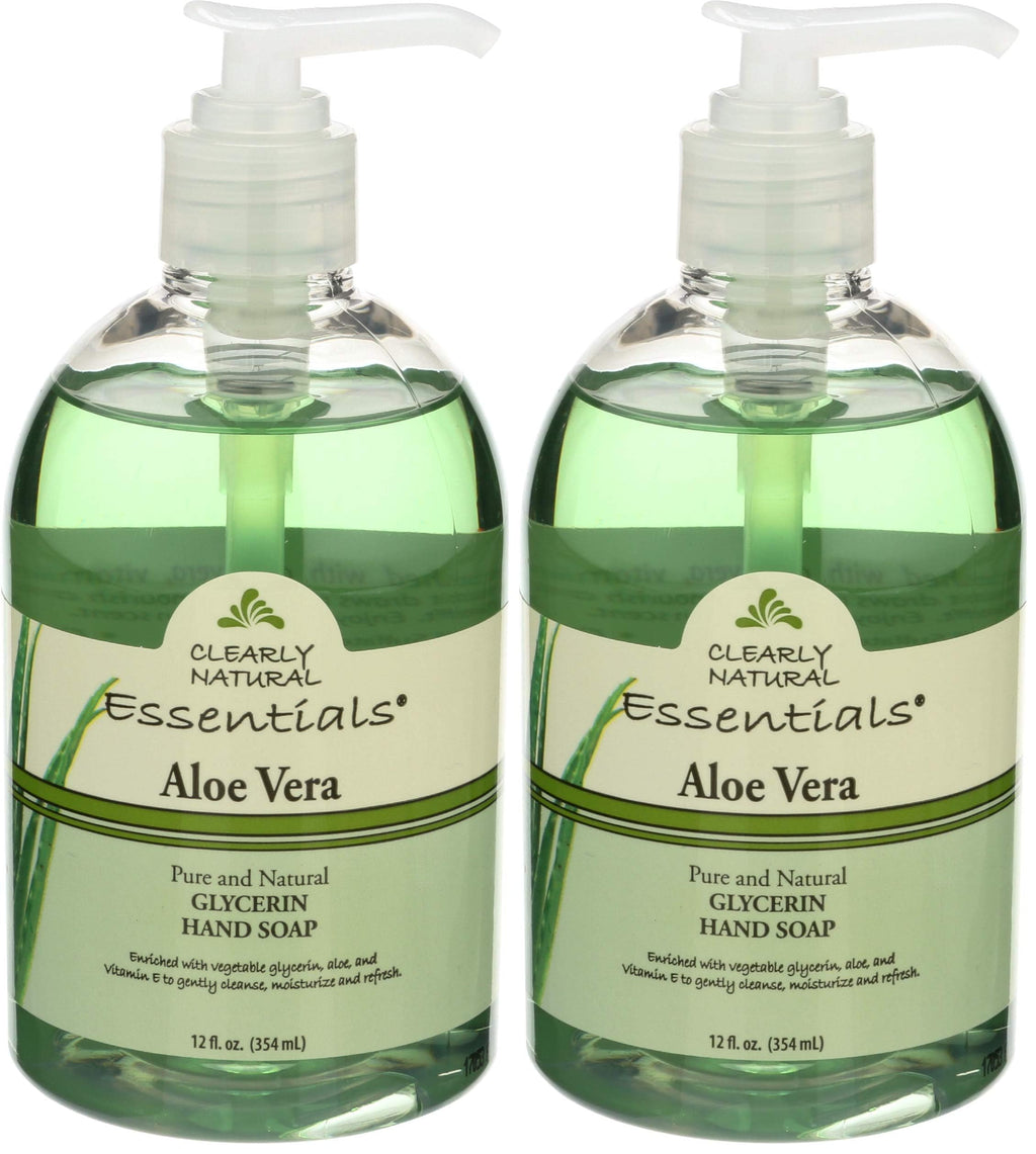 Clearly Natural Liquid Hand Soap with Aloe Vera - 12 oz (Pack of 2)