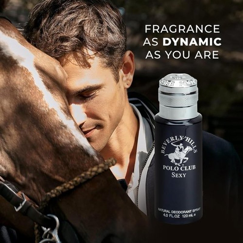 Beverly Hills Polo Club - Men's Natural Whole Body Deodorant Spray - Fresh French Cologne Scent | 4oz Sophisticated Gift