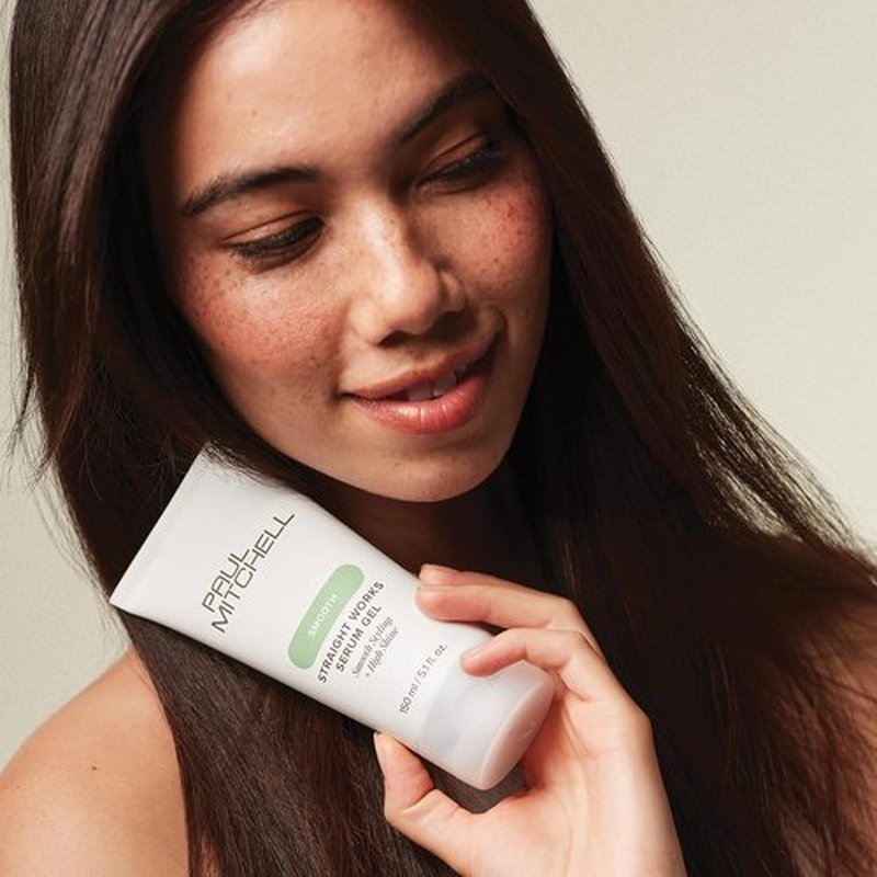 Paul Mitchell Straight Works Hair Gel - Smoothing Styler for Frizzy Hair, Adds Shine | 5.1 fl. oz