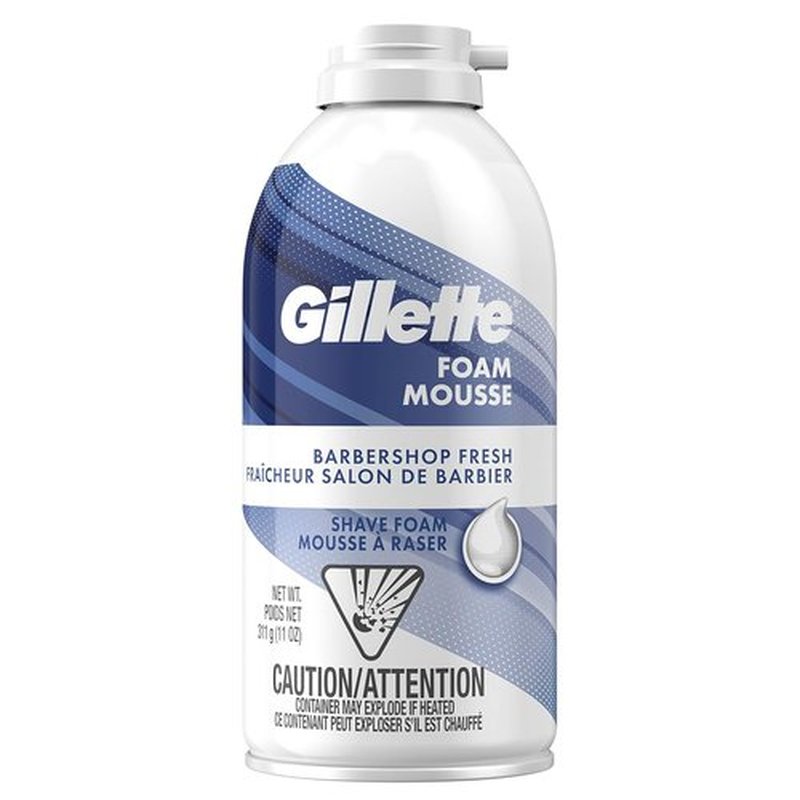 Gillette Shaving Foam - Barbershop Fresh Scent, 11 oz | Ultimate Shave Experience