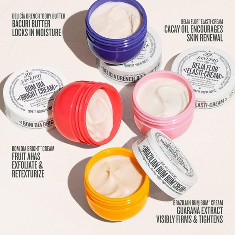 Sol de Janeiro Body Cream Discovery Set - Trial Size Beauty Minis | Gift Set of 4 - 25mL