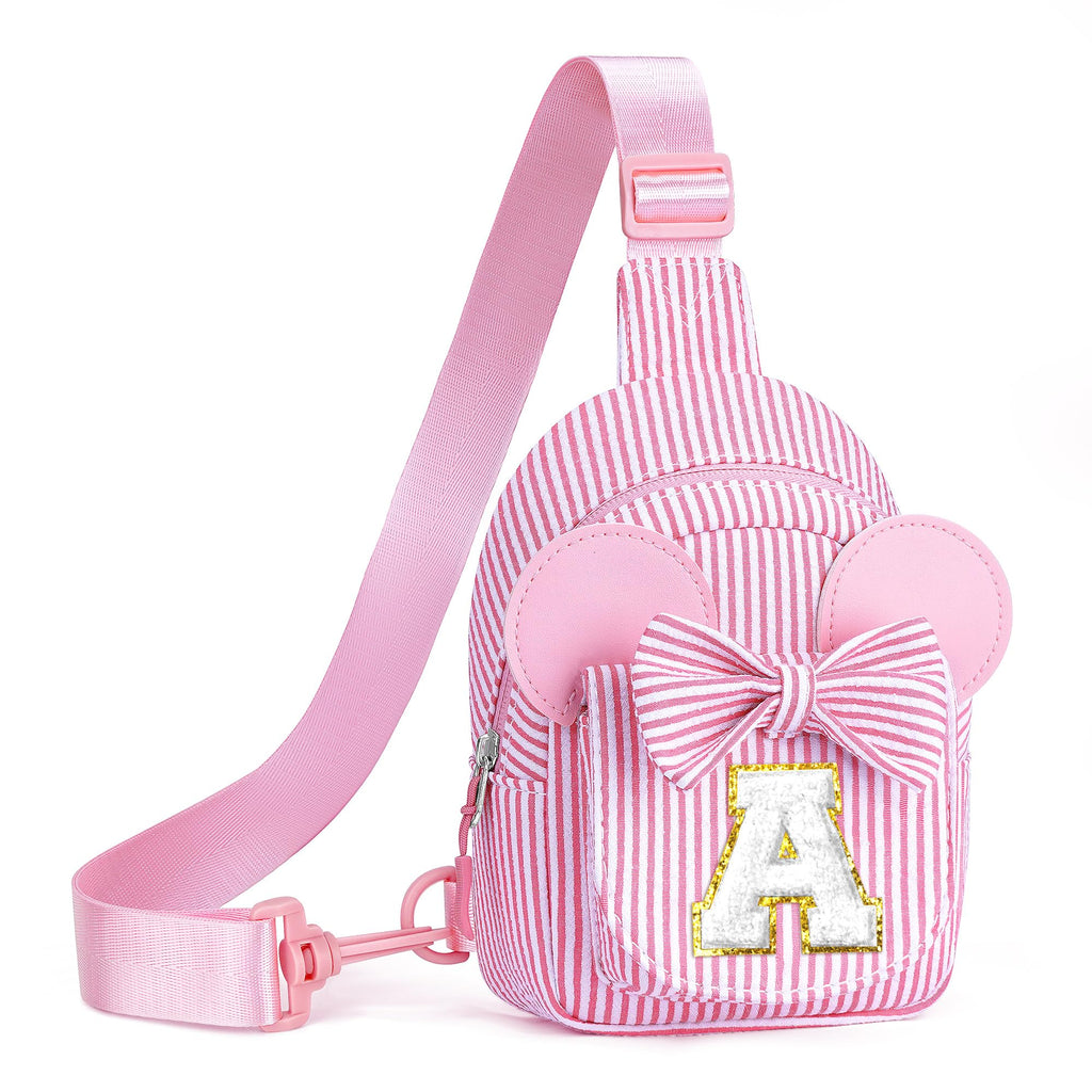QLOVEA Birthday Gifts for Girls Kids Sling Bag Purse for Toddler, Pink A
