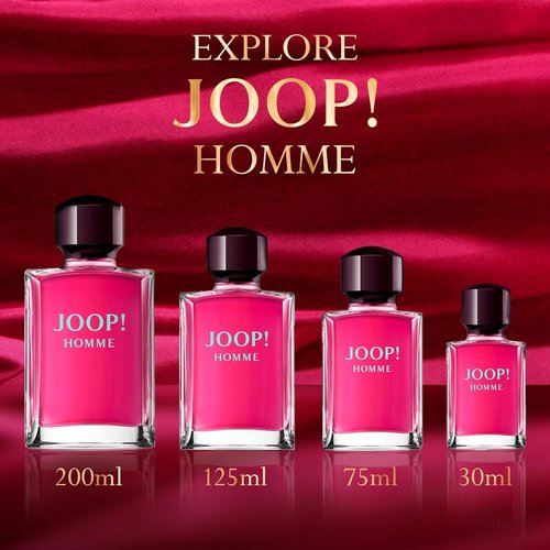 Joop! Homme Eau de Toilette - Ambery Men's Cologne with Cinnamon, Jasmine & Vanilla - Long-Lasting Luxury Fragrance