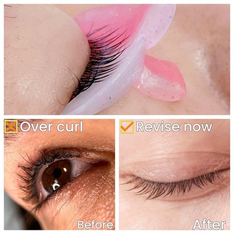 Lash Revise Pad Silicone Eyelash Straightening Pads Reusable Palette Soft Lash Extension Remover Plate Shield
