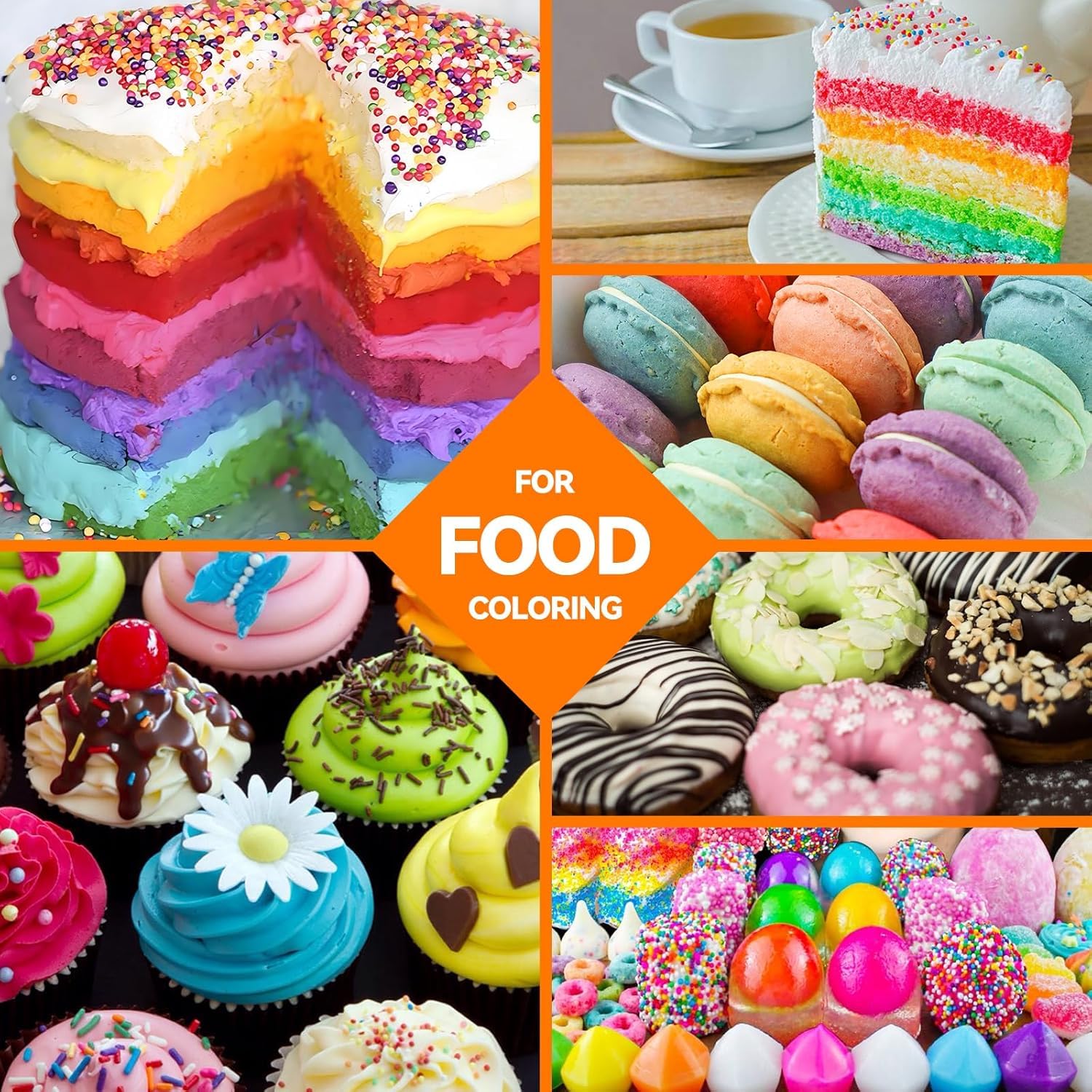 Food Coloring Liquid Set - KATSPRO 14 Colors Food Grade Concentrated Food Coloring for Baking Icing Cake Decorating Cookie Fondant, Food Color Dye for Easter Egg and DIY Supplies Kit