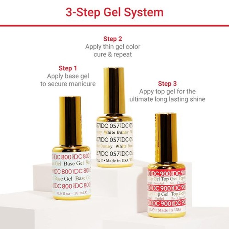 DND DC Gel Polish Set - Purple Collection | UV/LED Gel & Air Dry Nail Lacquer Duo, 0.5 Fl Oz