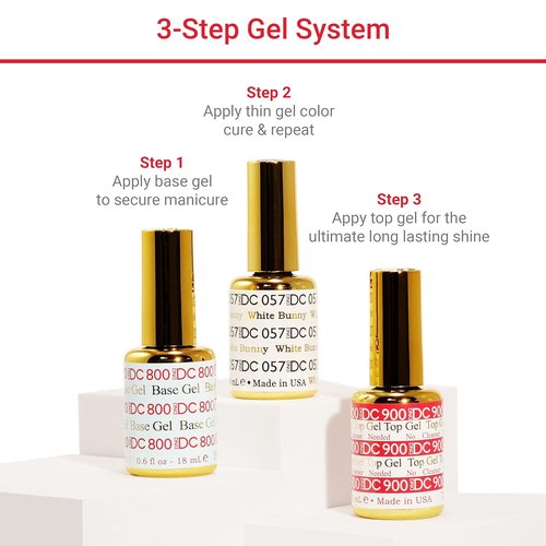 DND Gel Polish Set - Brown Collection | Chip-Free UV/LED Gel & Air Dry Nail Lacquer Duo, 0.5 Fl Oz Each