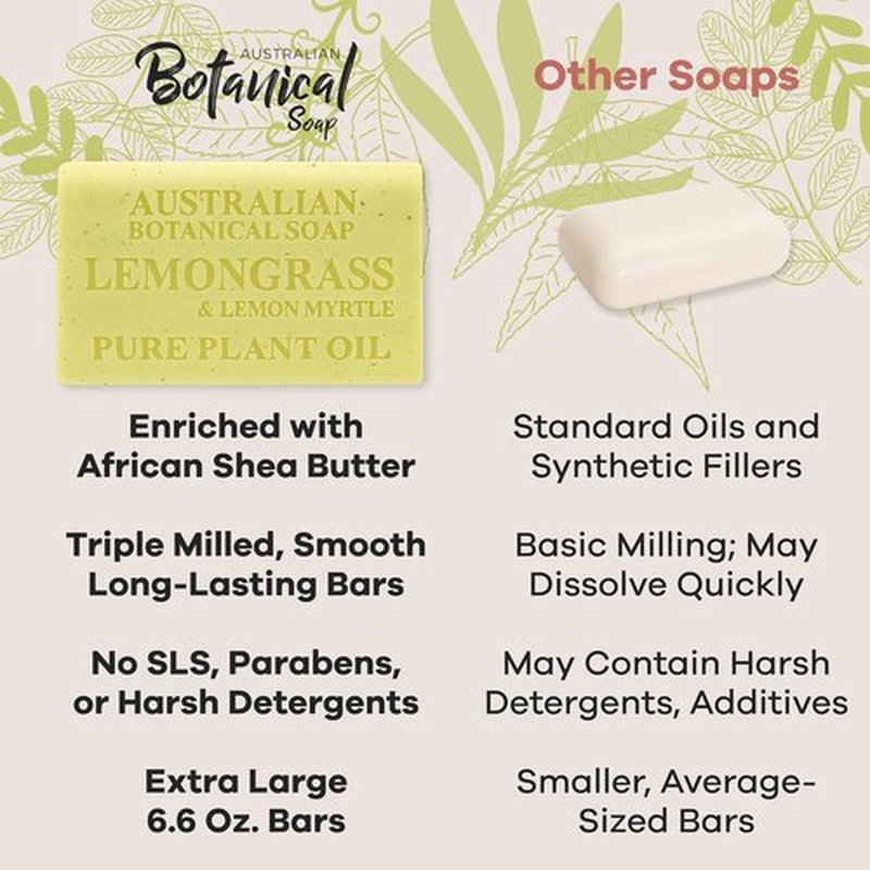 Australian Botanical Soap 16-Bar Set, Goats Milk & Soya Bean 8-Pack + Variety 8-Pack,| 6.6 OZ Triple-Milled Soap Bars with Organic Shea Butter & Sustainable Plant Oils