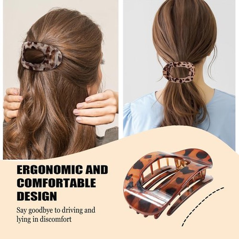 Comott Hair Clips Flat claw clips for women,Non Slip Hair Claw Clips for thick hair and thin hair, French ergonomic hair accessories Set