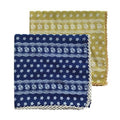 Pemilosci 2 Pack Large Cotton Bandana Headband, Head Wrap, Protective Coverage, Hair Neck Scarf for Women 28 x 28 inch (CSS002 - Lace #1)
