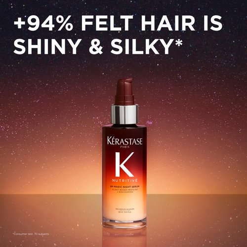 Kerastase Nutritive 8H Magic Night Serum - Overnight Treatment for Dry Hair, Enhances Shine, With Plant-Based Proteins, 1.01 Fl Oz, Travel Size