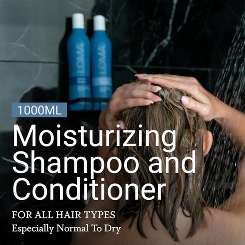 Loma Hair Care Moisturizing Shampoo & Treatment Duo - Nourishing Formula for Soft, Healthy Hair