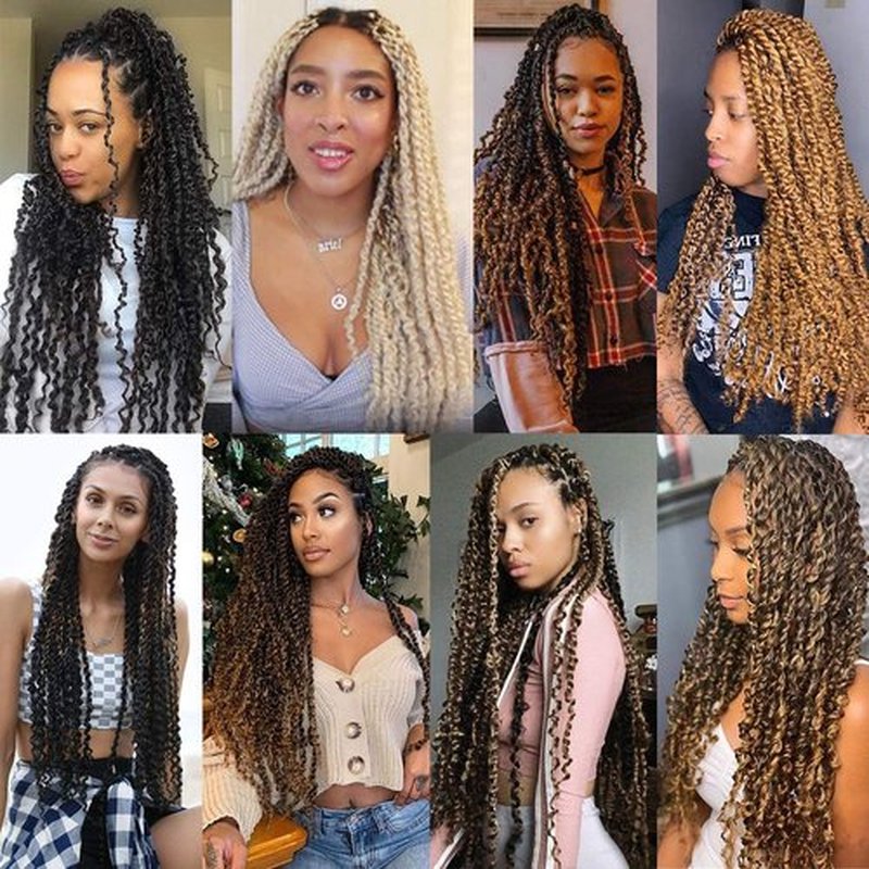 Leeven 18 Inch Passion Twist Crochet Hair 126 Strands Natural Black Water Wave Crochet Hair for Butterfly Locs Passion Twist Hair for Women Long Synthetic Bohemian Braids Crochet Hair 1B#