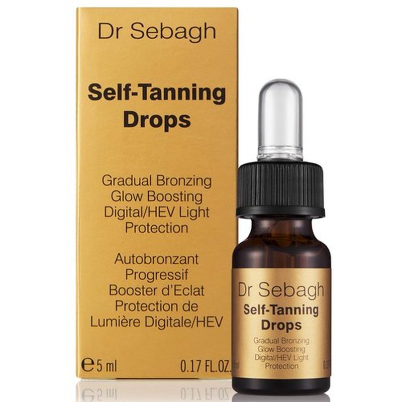 Dr Sebagh Self-Tanning Drops - Customizable Streak-Free Face Tanner | 0.17 fl oz for a Natural Golden Glow