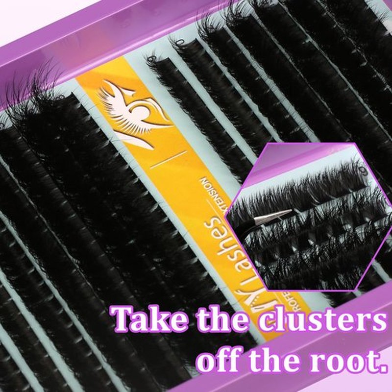 C Curl Lash Clusters Extensions 280 Pcs Individual Eye lash Clusters 100D Cluster Eyelash Lashes Wispy Clusters Lashes Makeup at Home - DIY Lash Extension Kit for Self Application (9-18MM) Mix