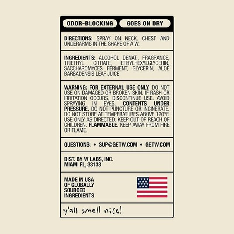 Jake Paul Fresh Ice Body Spray for Men - Odor Blocking Deodorant, Long Lasting Protection, 3.4 fl oz